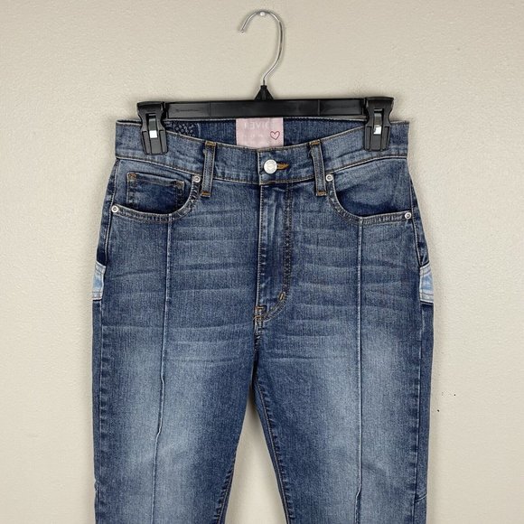 REVICE Stargazer Venus Star Denim High Waisted Skinny Jeans Womens Size 27 Blue - Picture 7 of 7